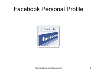 Facebook Personal Profile 