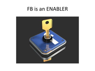 FB is an ENABLER
 