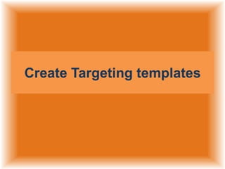 Create Targeting templates

 