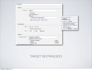 TARGET RESTRINGIDO


Monday, January 16, 12
 