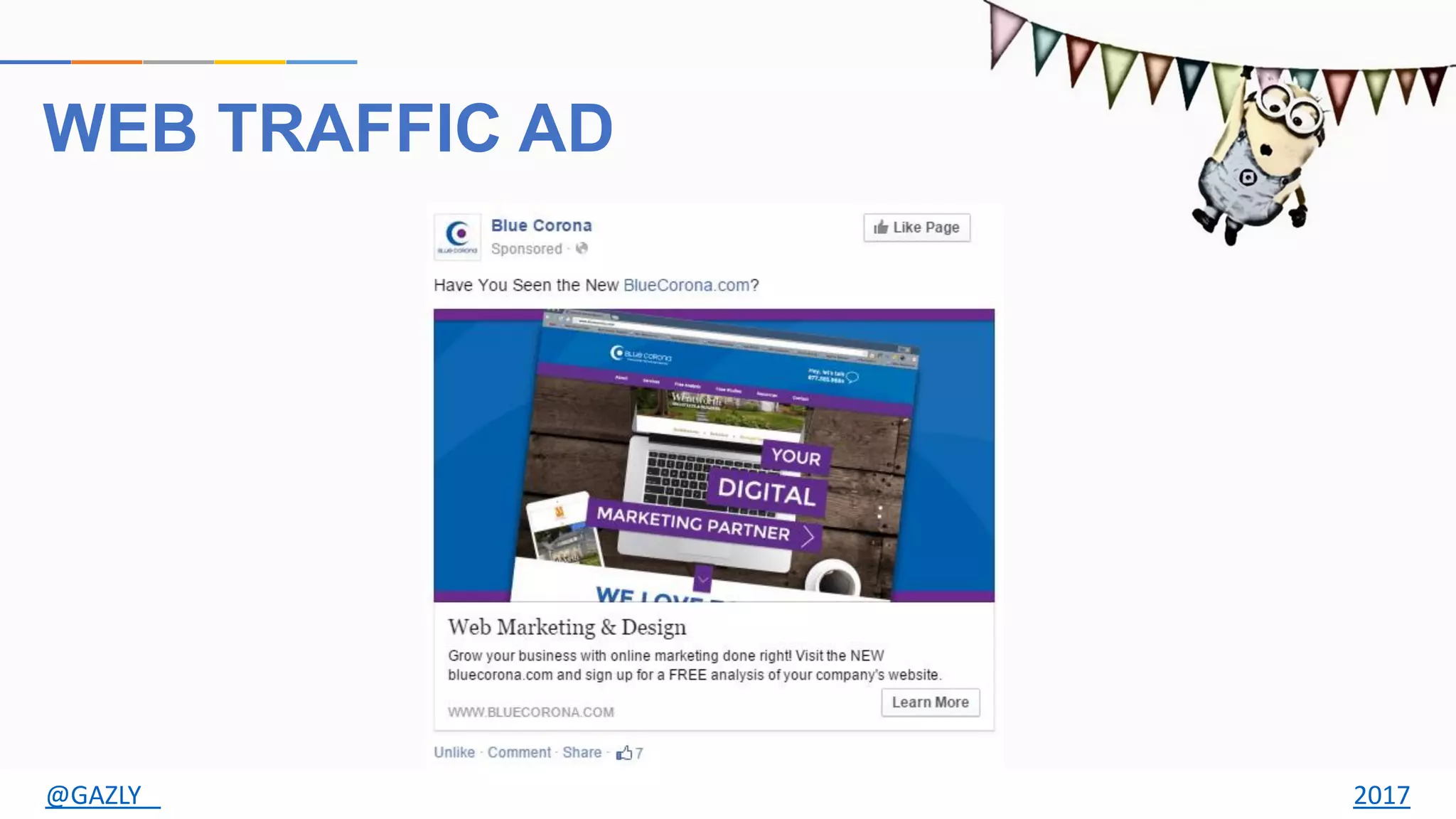 WEB TRAFFIC AD
@GAZLY 2017
 