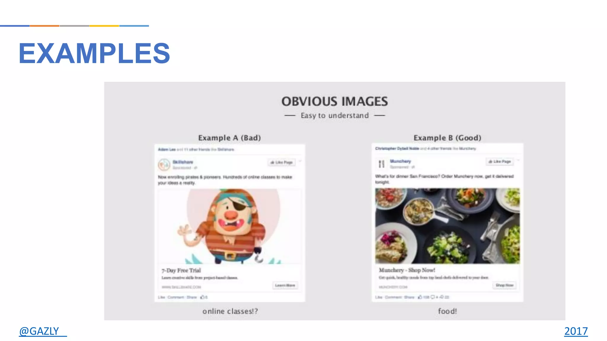 EXAMPLES
@GAZLY 2017
 