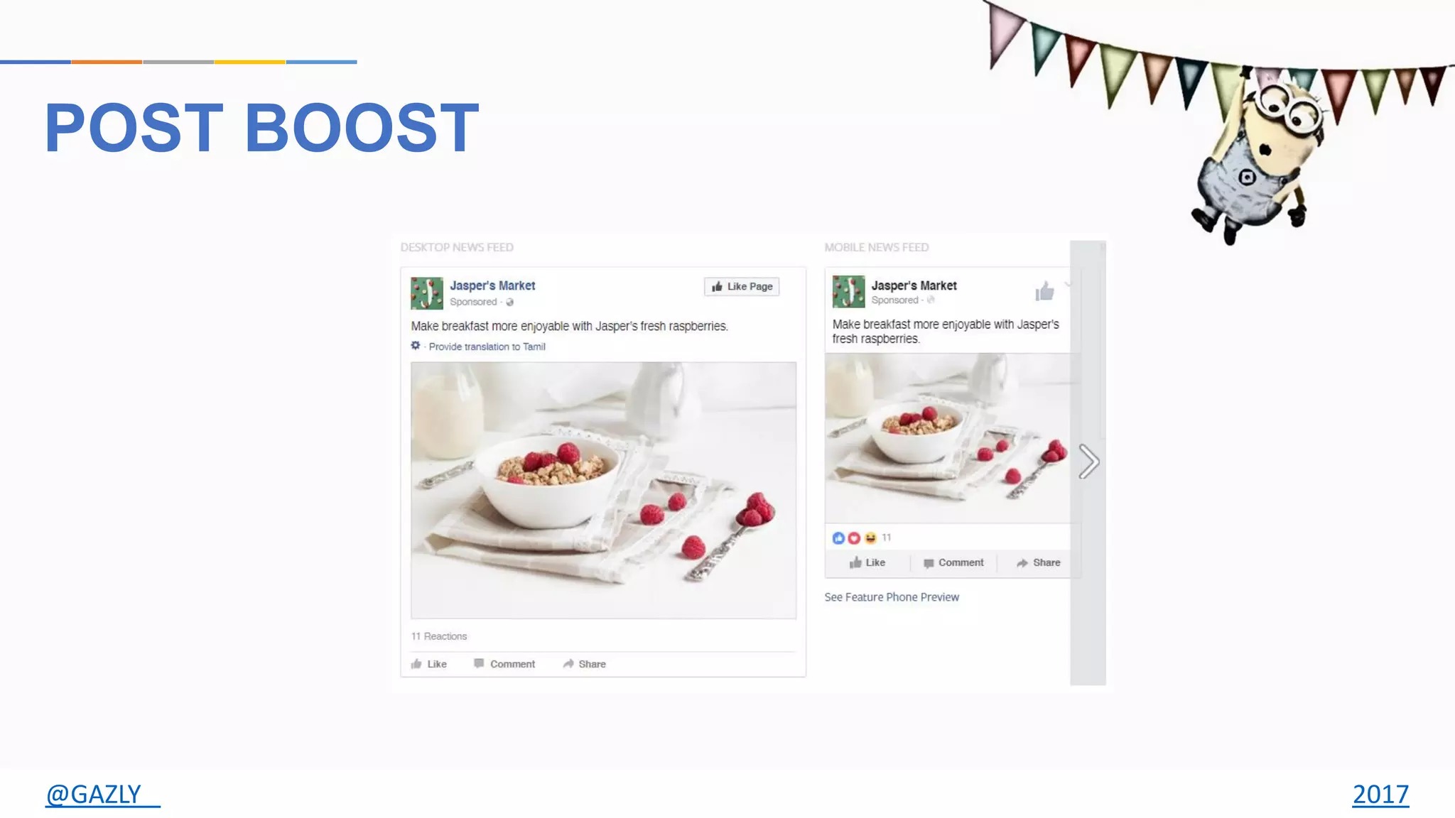 POST BOOST
@GAZLY 2017
 