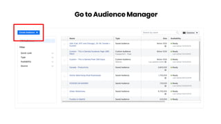 Go to Audience Manager
 