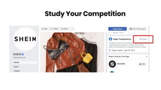 Study Your Competition
 