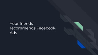 Your friends
recommends Facebook
Ads
 