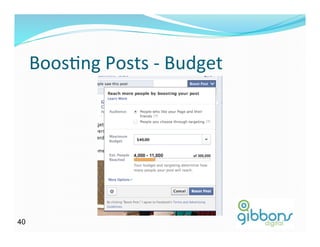 BoosDng	
  Posts	
  -­‐	
  Budget	
  
4040
 