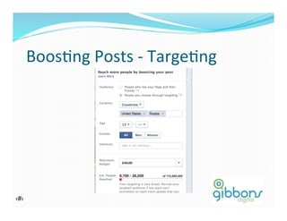 BoosDng	
  Posts	
  -­‐	
  TargeDng	
  
‹#› 41
 