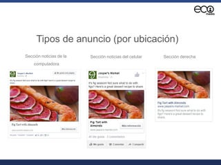 Tipos de anuncio (por ubicación)
Sección noticias del celularSección noticias de la
computadora
Sección derecha
 