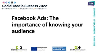 Welcome
The Webinar Will Start Shortly
Facebook Ads: The
importance of knowing your
audience
 