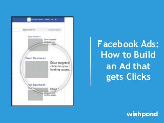 Facebook Ads:
How to Build
an Ad that
gets Clicks

 