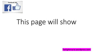 This page will show
Twilightmarie.wordpress.com
 