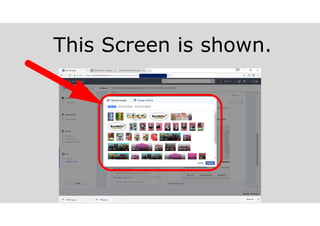 This Screen is shown.
 