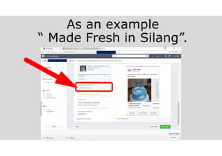 As an example
“ Made Fresh in Silang”.
 