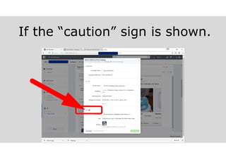 If the “caution” sign is shown.
 