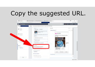 Copy the suggested URL.
 