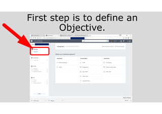 First step is to define an
Objective.
 