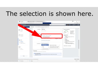 The selection is shown here.
 