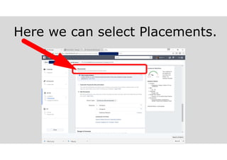 Here we can select Placements.
 