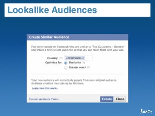 Lookalike Audiences
 