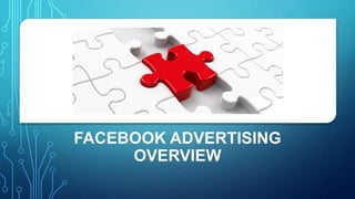 FACEBOOK ADVERTISING
OVERVIEW
 