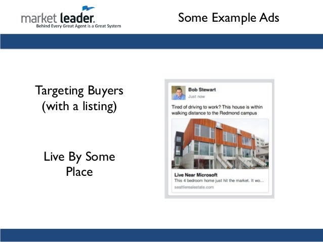 facebook ads for real estate professionals examples of real estate ads