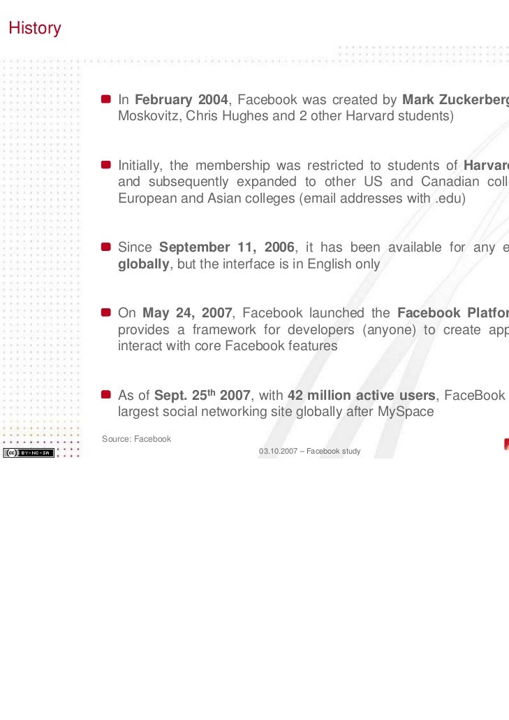Facebook Analysis And Study