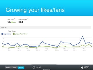 Growing your likes/fans