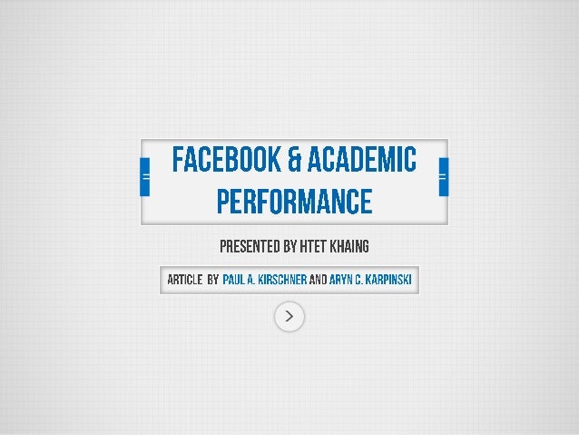 effects of facebook in the academic View effects of facebook on the academic performance of freshmen students research papers on academiaedu for free. effects of facebook in the academic View effects of facebook on the academic performance of freshmen students research papers on academiaedu for free.
