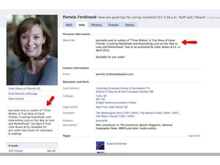 Personal promotional page examples