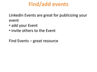  Check in to Facebook Places!Questions for considerationWhat is the conversation about? What is the central message? Is there a higher purpose?What is the added value of FB to your fans?What do you want your fans to do? 