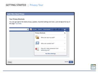 GETTING STARTED Privacy Tour
 