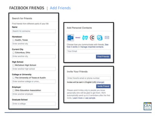 FACEBOOK FRIENDS Add Friends
 