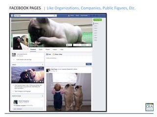 FACEBOOK PAGES Like Organizations, Companies, Public Figures, Etc.
 