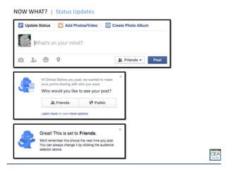 NOW WHAT? Status Updates
 