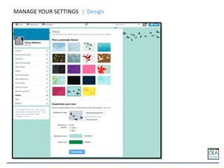 MANAGE YOUR SETTINGS Design
 