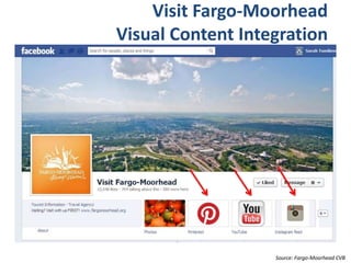 Visit Fargo-Moorhead
Visual Content Integration
Source: Fargo-Moorhead CVB
 