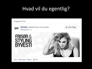 Hvad vil du egentlig?
 