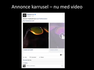 Annonce karrusel – nu med video
 