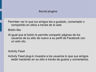Contenido Características generales de estas aplicaciones. 