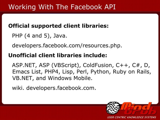 Creating a Facebook App