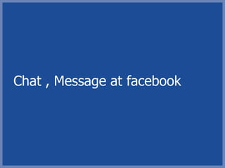Chat , Message at facebook
 
