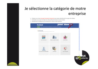 Je sélectionne la catégorie de motre
entreprise
 