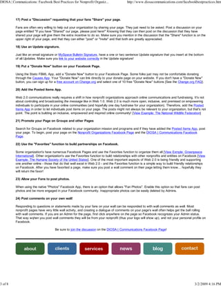 Facebook Best Practices