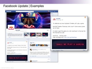 Facebook Update | Examples




CAITLIN DALEY, 2012
 