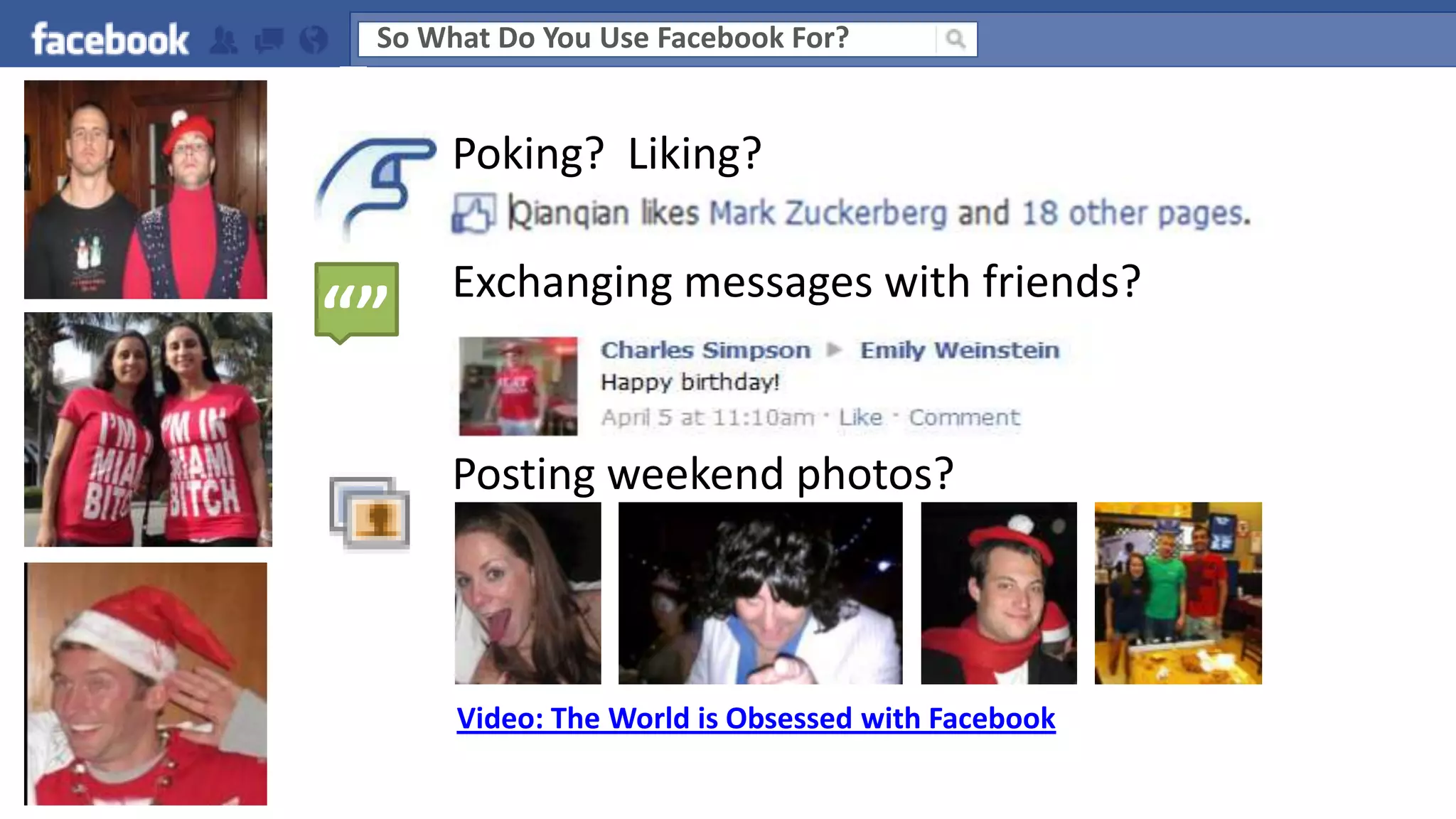 Facebook A Mark Zuckerberg Production Pptx