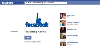A Mark Zuckerberg Production Leadership Analysis 