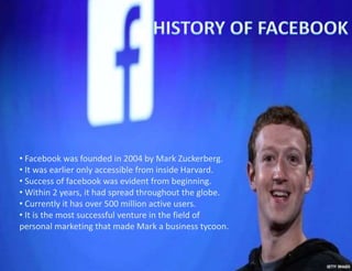 Facebook Case Study Slideshow Facebook case study | PPTX