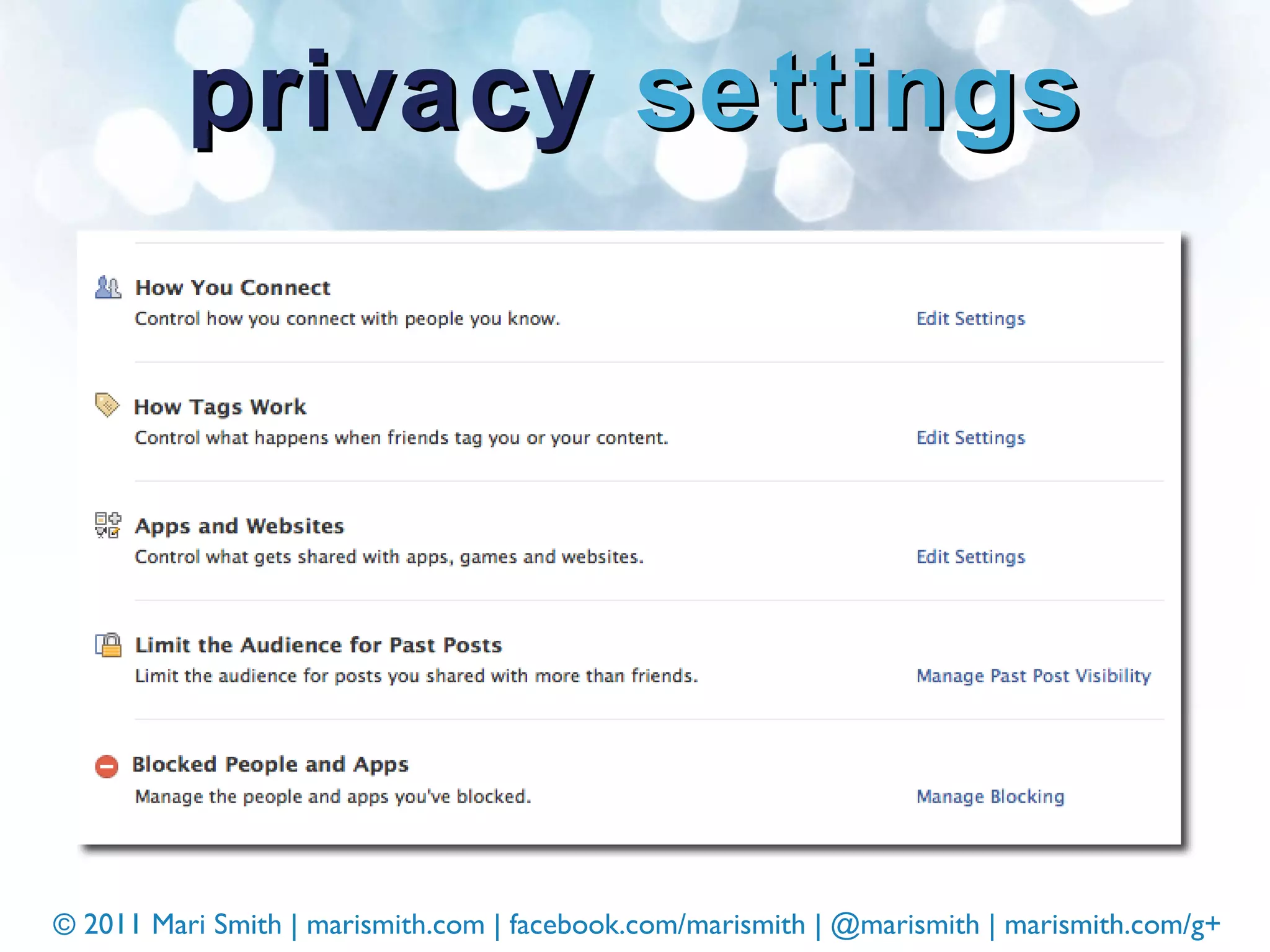 privacy  settings 
