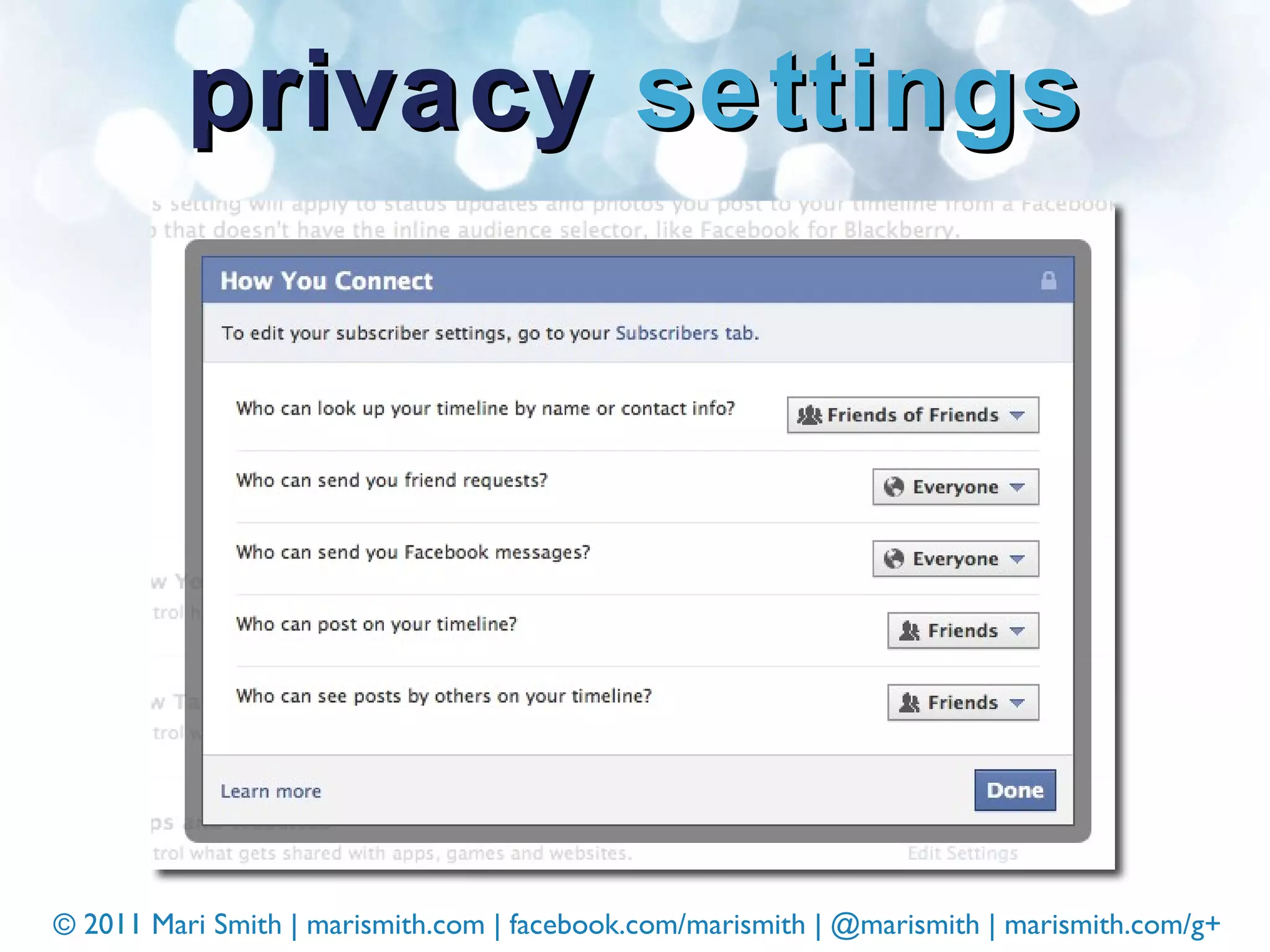 privacy  settings 